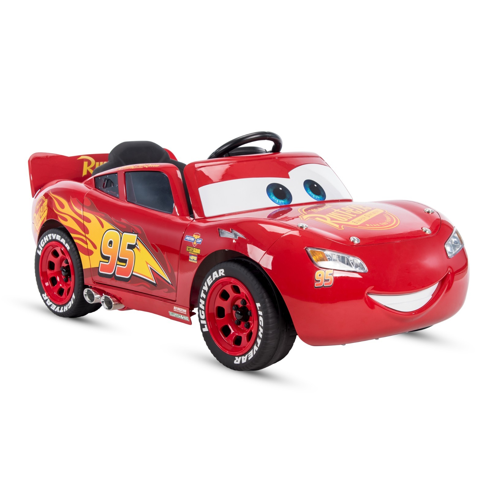 Huffy 6V Disney Pixar Lightning McQueen Ride-On, Ages 3-7 Years Old, Red