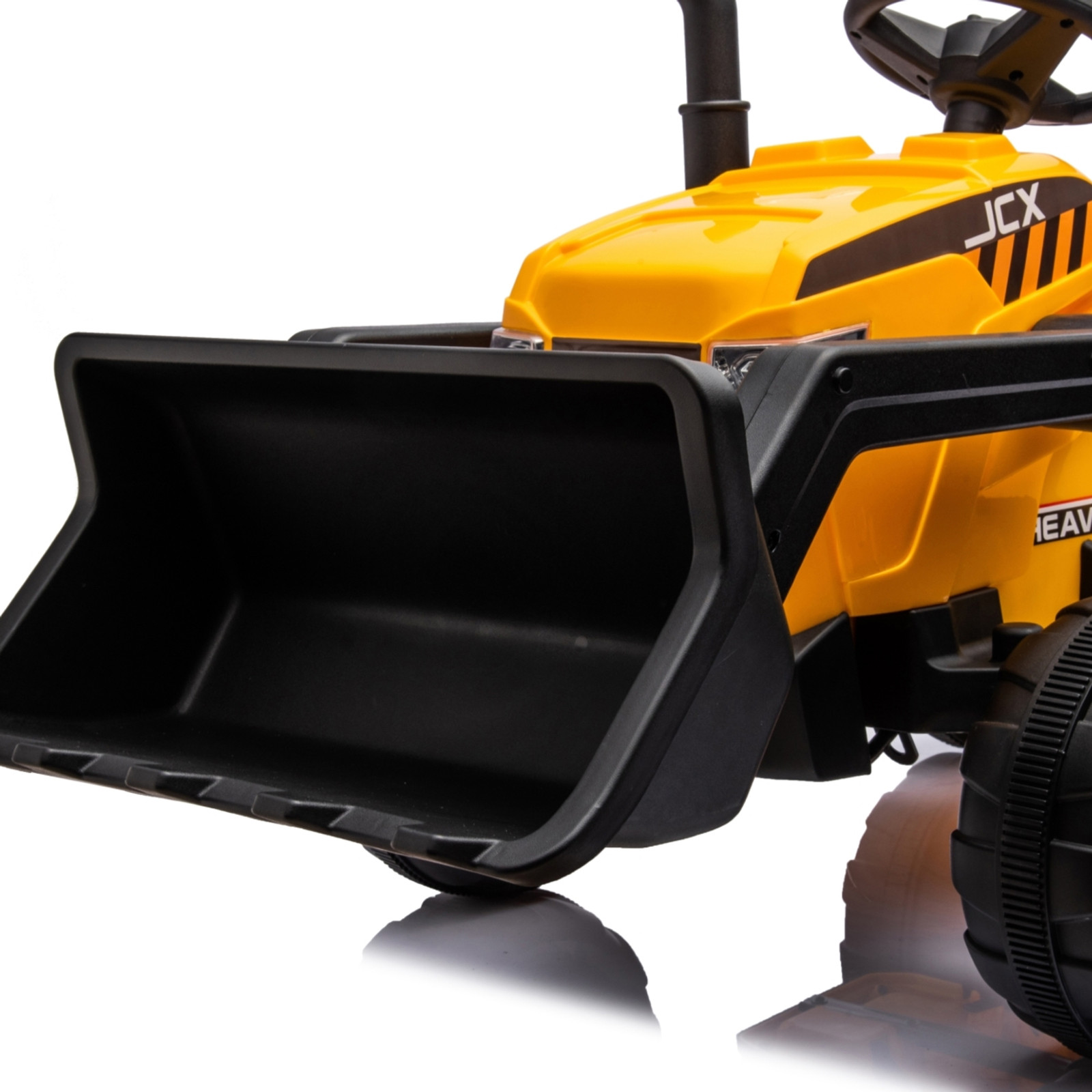 12V Freddo Kids Excavator Ride On Tractor Construction Car W/ Front Shovel Yello