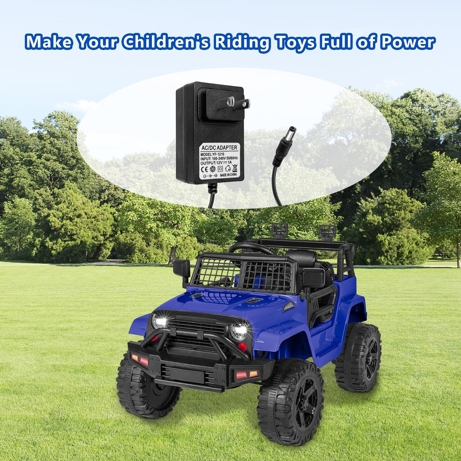 12V Battery Charger for Kids Ride On Toys, Electric Cars, ATVs, Motorcycles, …