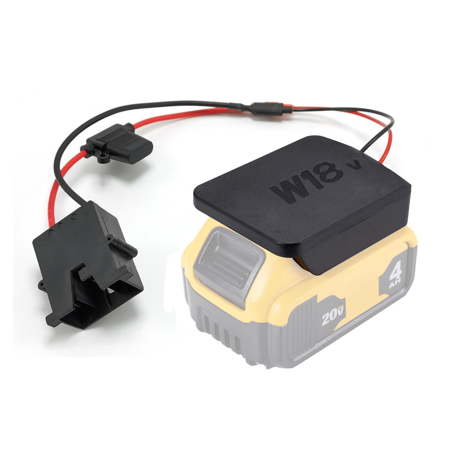 Power Wheels Battery Upgrade Adapter Conversion Kit to 18V/20V Lithium-Ion