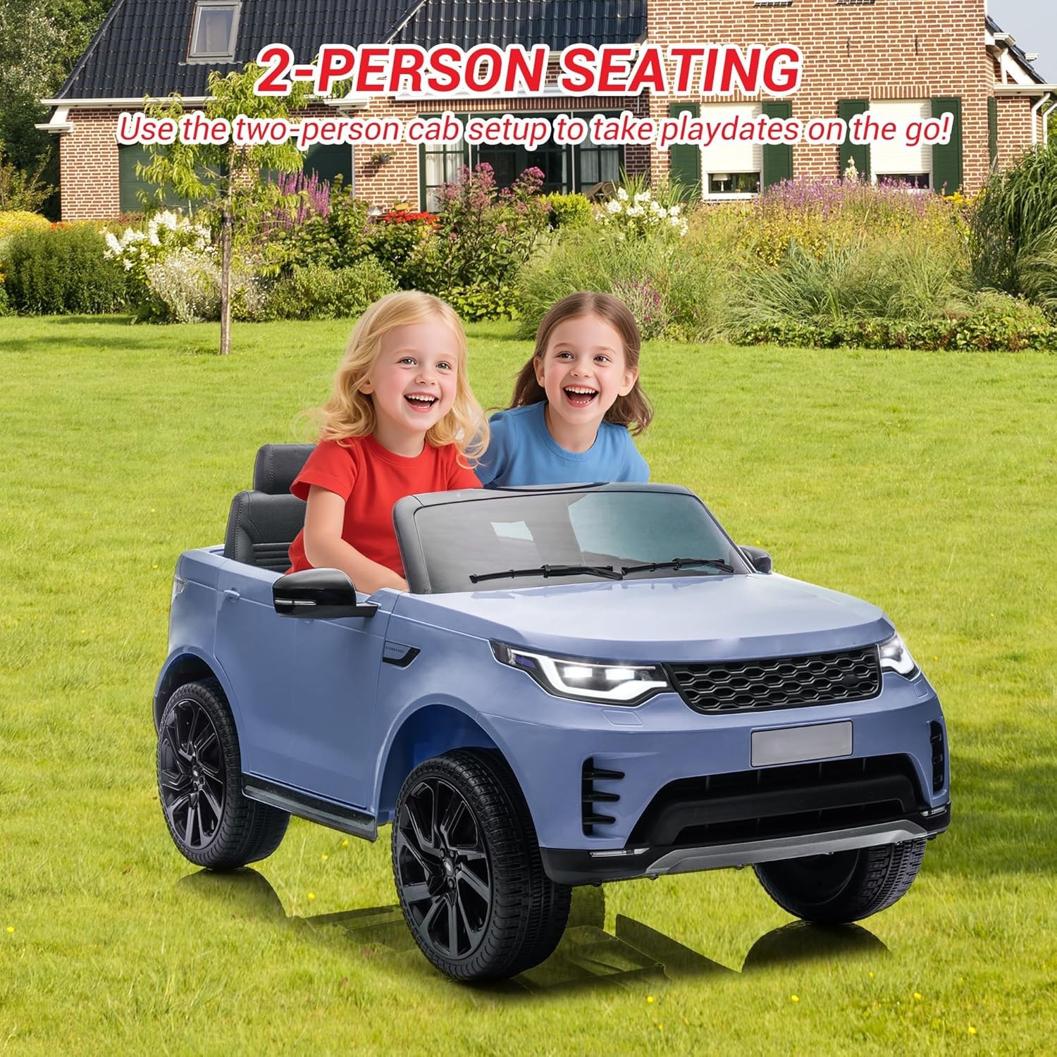 12V Licensed Land Rover Electric Ride-on Car for Kids with Parental Remote