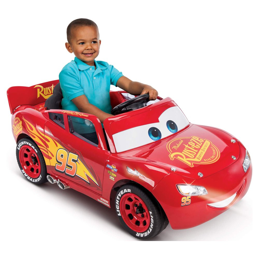 New Huffy Disney Pixar Cars 3 Lightning Mcqueen 6V Battery-Powered Ride On