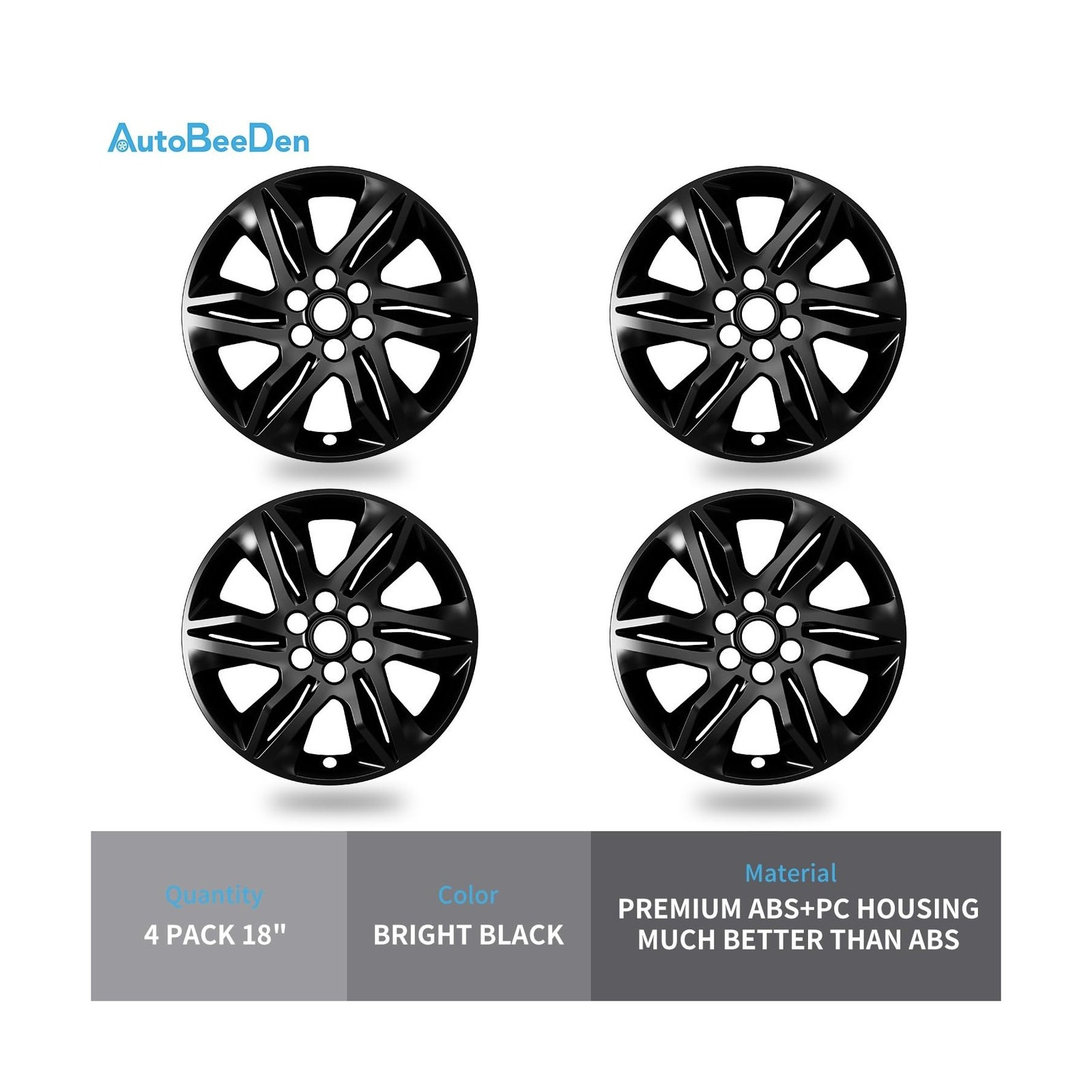 4-Pack 18 inch Wheel Skins Compatible with Chevrolet Chevy Blazer 2019 2020 2…