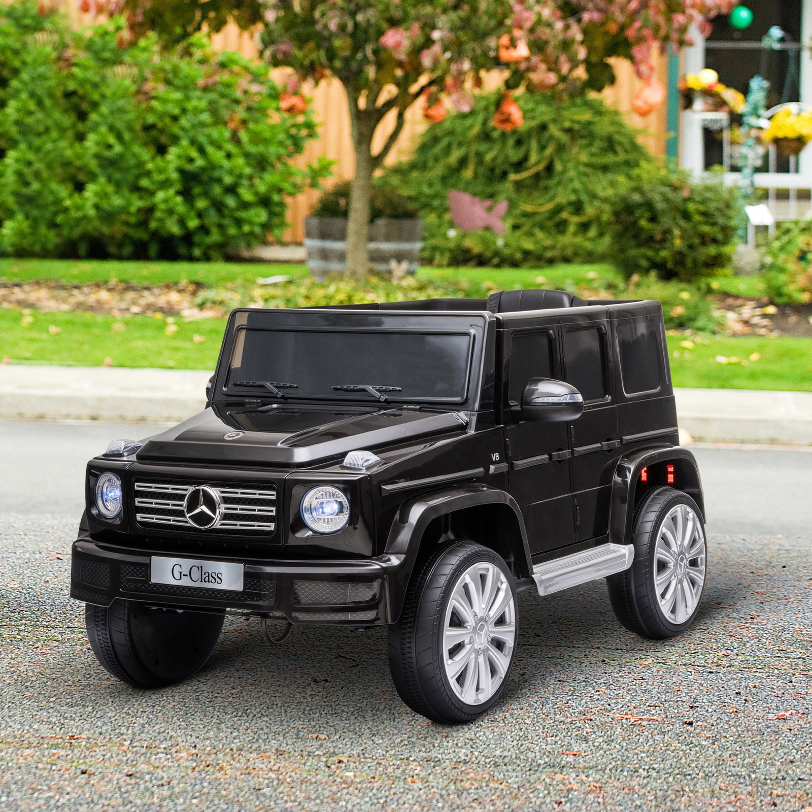 Mercedes Benz G500 Outdoor Electric Kids Car w/ Bright Headlights & Suspension