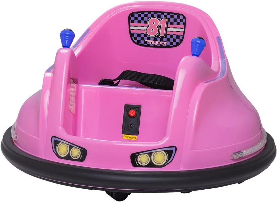 Funpark 6V Bumper Car for Toddlers, Electric Toddler Ride on Toys for Kids, Baby