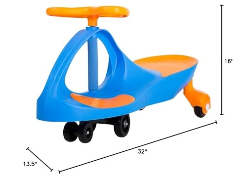 Lil Rider Blue Orange Ride On Wiggle Car Toddler Indoor Outdoor Fun