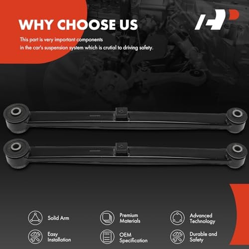 2 x Rear Lower Control Arms, with Bushing, Rear Lower Left and Right Side