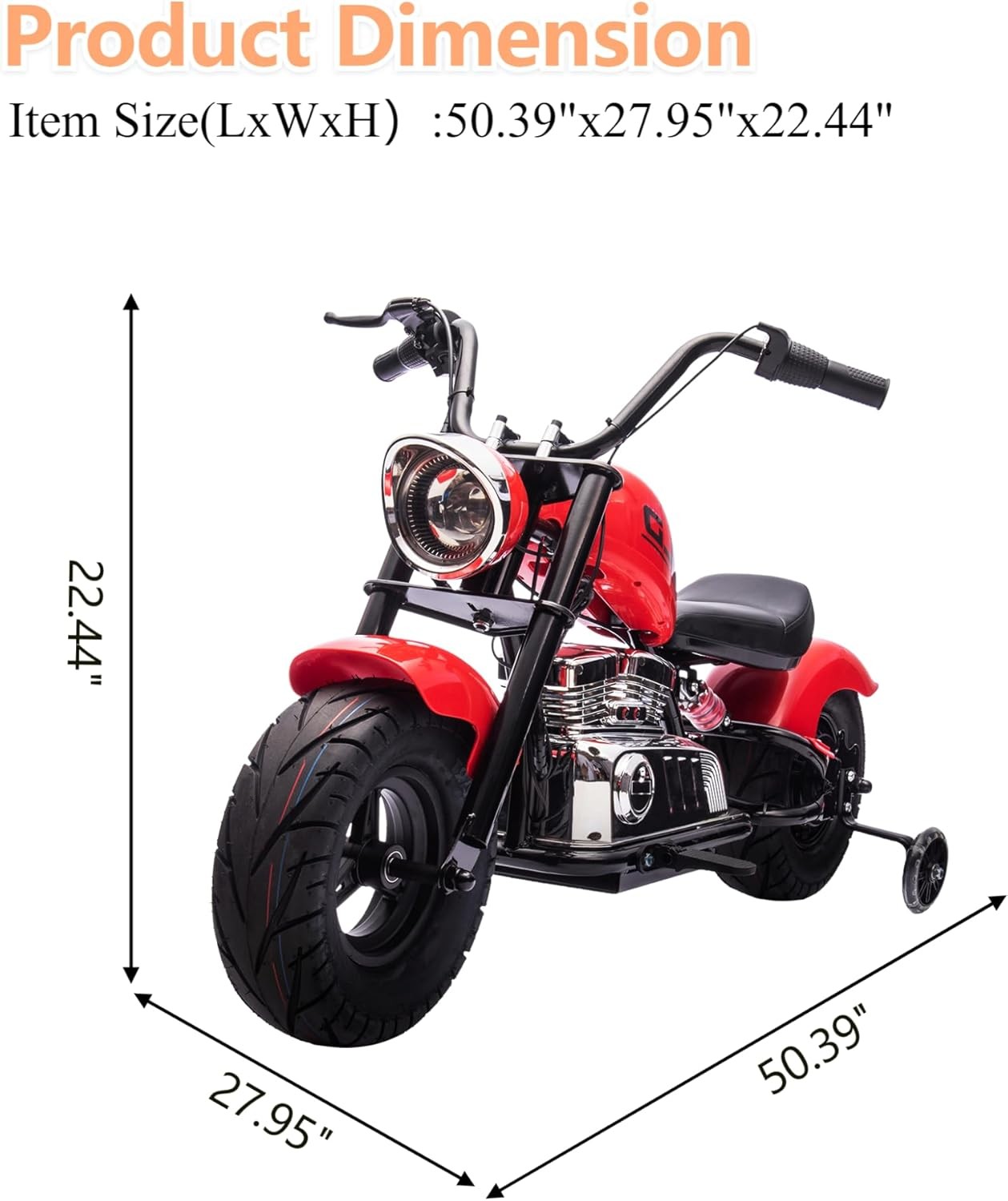 36V Electric Dirt Bike for Teens 16.5MPH&176LB Load Spring Suspension Multicolor