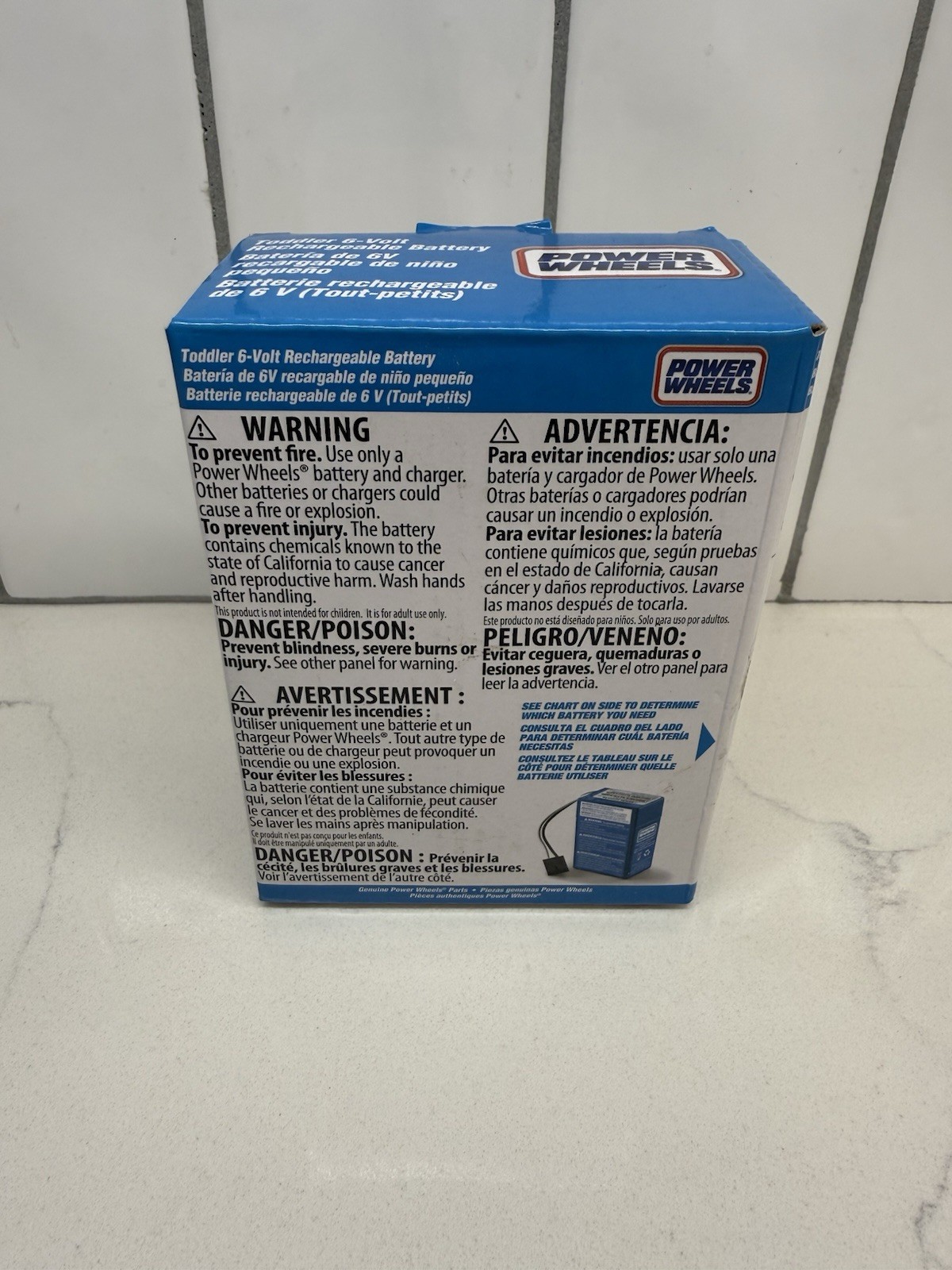 Power Wheels Fisher Price P6828 Battery Replacement + P6829 Charger – NEW