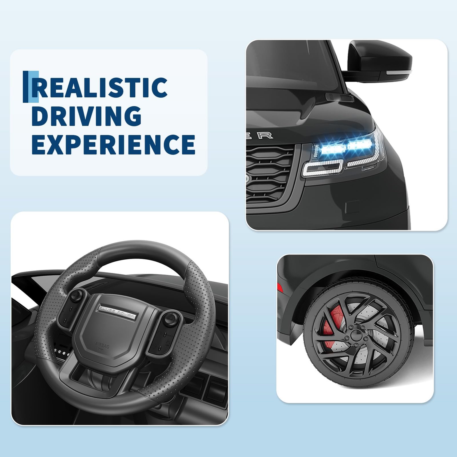 Kids Ride On 2 Seater Electric Car with Remote Licensed for 4-8 w/ Mp3 Player
