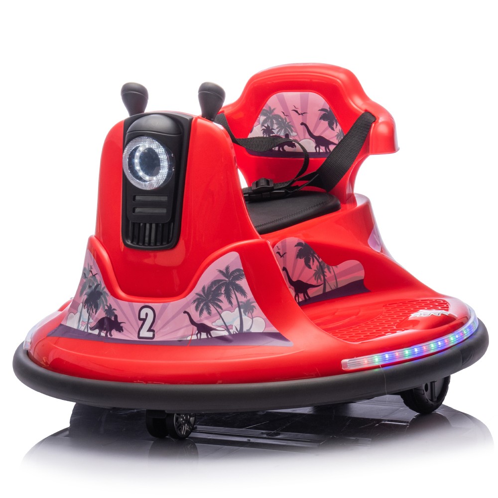 12V Kids Ride On Bumper car W/Parents control,Rotate 360 ° For kids of 2-5