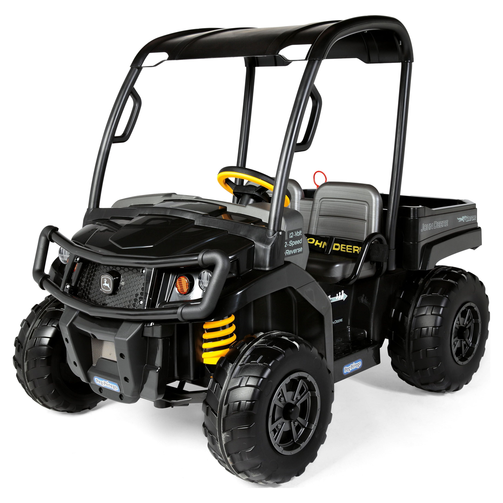 Peg Perego John Deere Gator XUV Midnight Black 12V Battery-Powered Ride-on