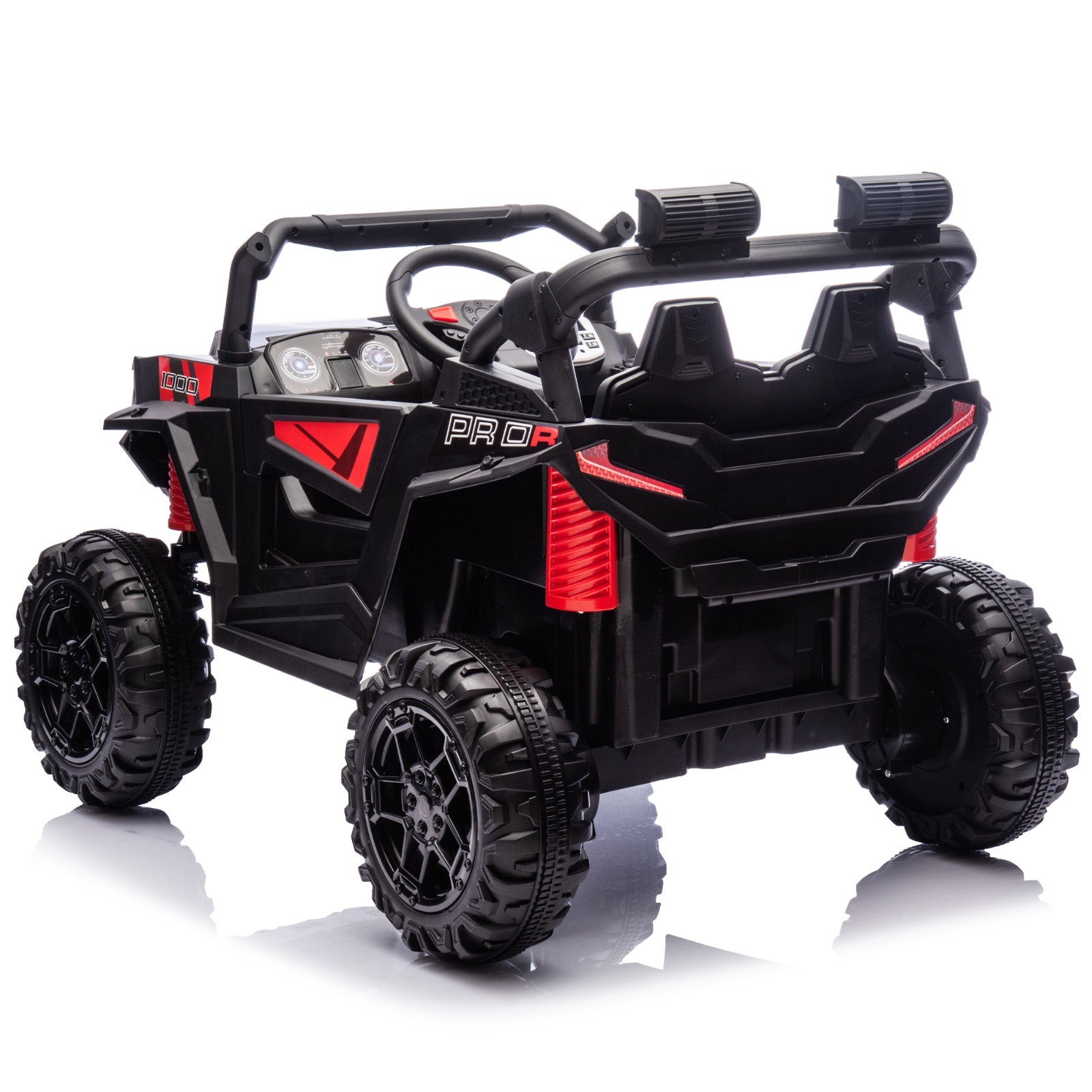 24V 400W Electric Ride on UTV Car Toys Power Wheels for Kids with Remote Black