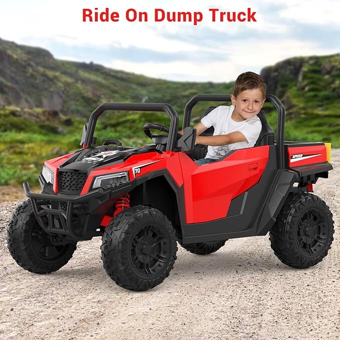 Kids Ride On Dump Truck 24V Ride On Car with Remote Control Electric Dump Bed