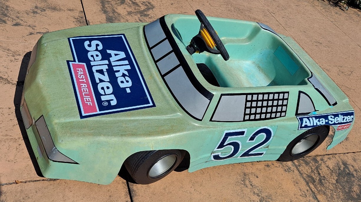 1991 Kid Ride on Electric Car, Alka Seltzer 52 Jimmy Means,Nascar Kingsbury Toys