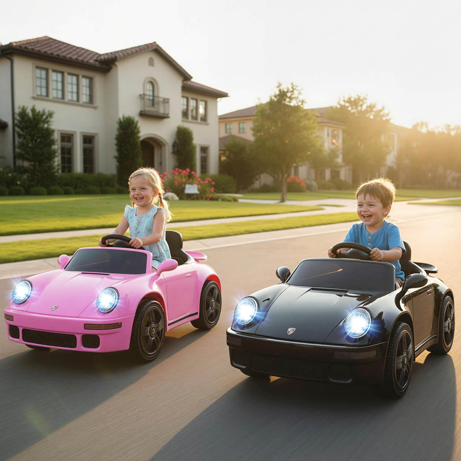 12V Licensed RUF CTR Kids’ Electric Vehicle w/Remote Control, LED Lights, Music