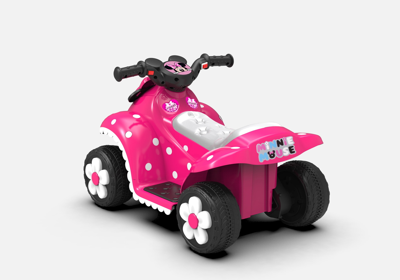 6V Minnie Mouse Quad Battery Powered Kids Ride-On 2 MPH Realistic Horn Ages 3+