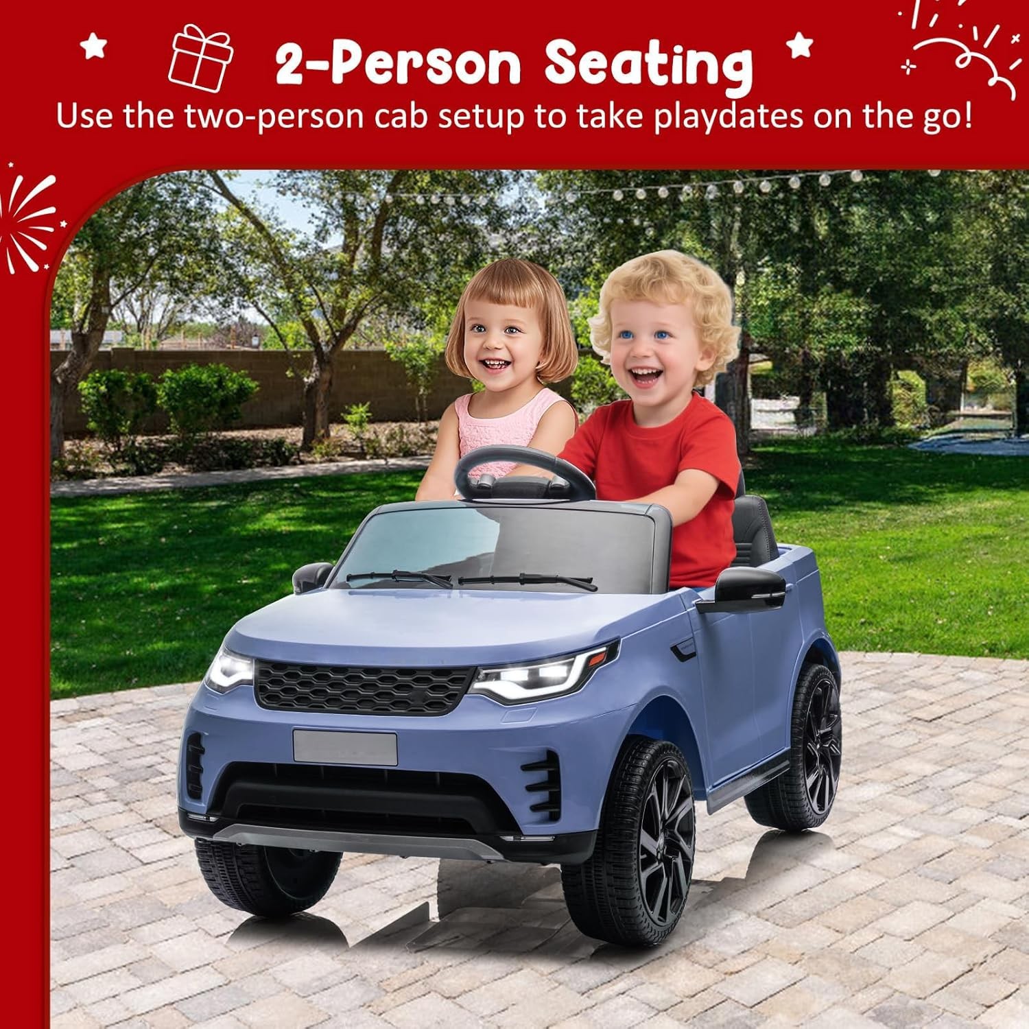 12V Licensed Land Rover Electric Ride-on Car for Kids with Parental Remote