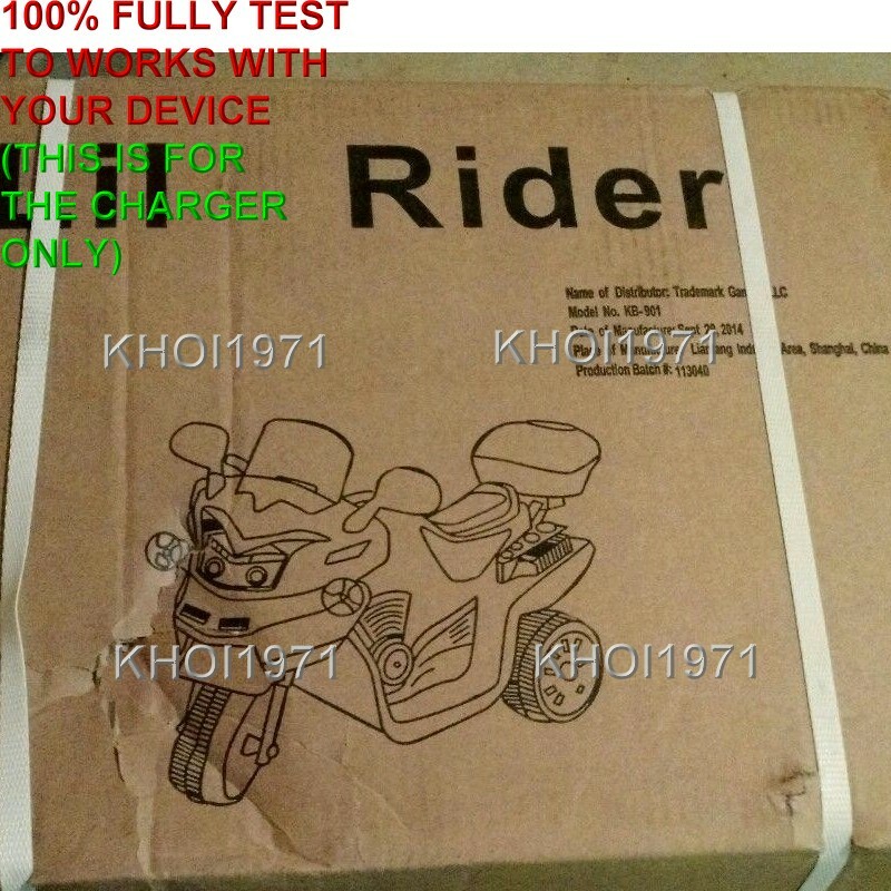 WALL charger AC adapter for Lil Rider 80-KB-901 KB901 3-Wheel bike motorcycle 6V