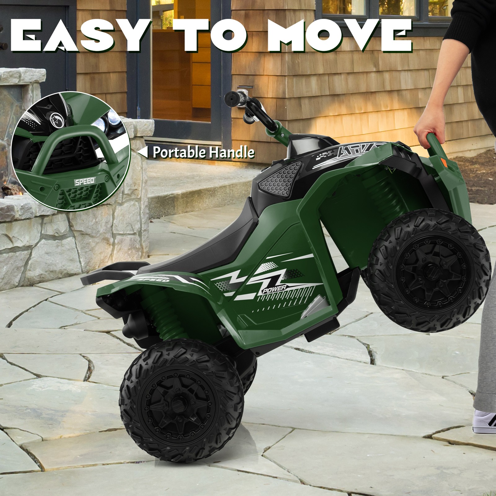 12V Battery Powered Kids Ride-on Toy Car w/ Cool ATV Look & Attractive Colors