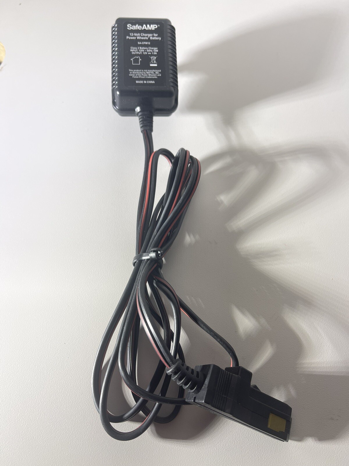Safe Amp Power Wheels charger SA-CPW12 12v black plug