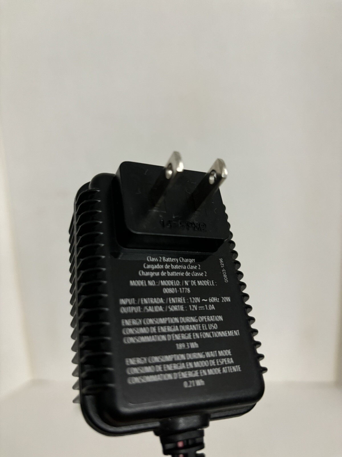 Fisher Price Power Wheels 00801-1778 Class 2 Battery Charger 12 Volt – Working!