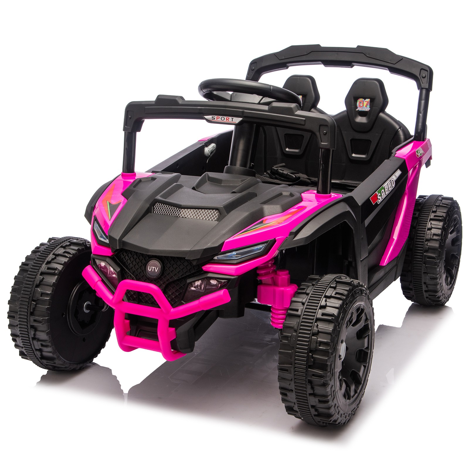 24V Kids Ride on UTV Electric Off-Road Car Speed 1.86-3.11mph w/Remote Control