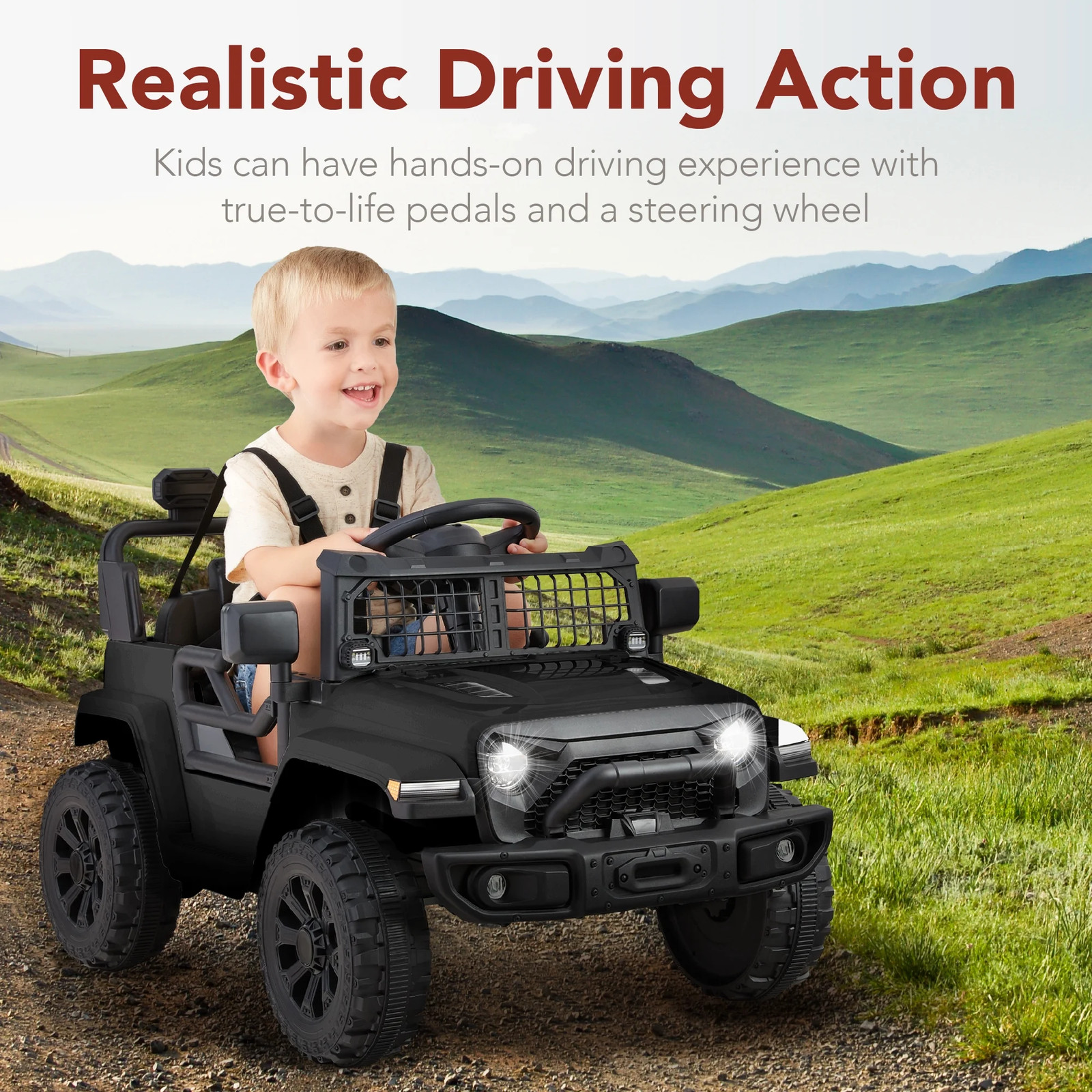 Carro Electrico Para Niños Coche Montable De Jugar Manejar Con Control Remoto..