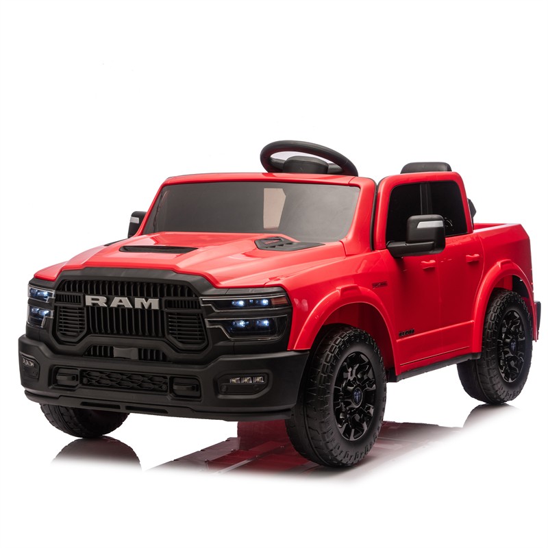 24V 160W Dodge RAM 2-Seater Kid Ride On Truck w/ Remote Control 2WD Car for 3-6