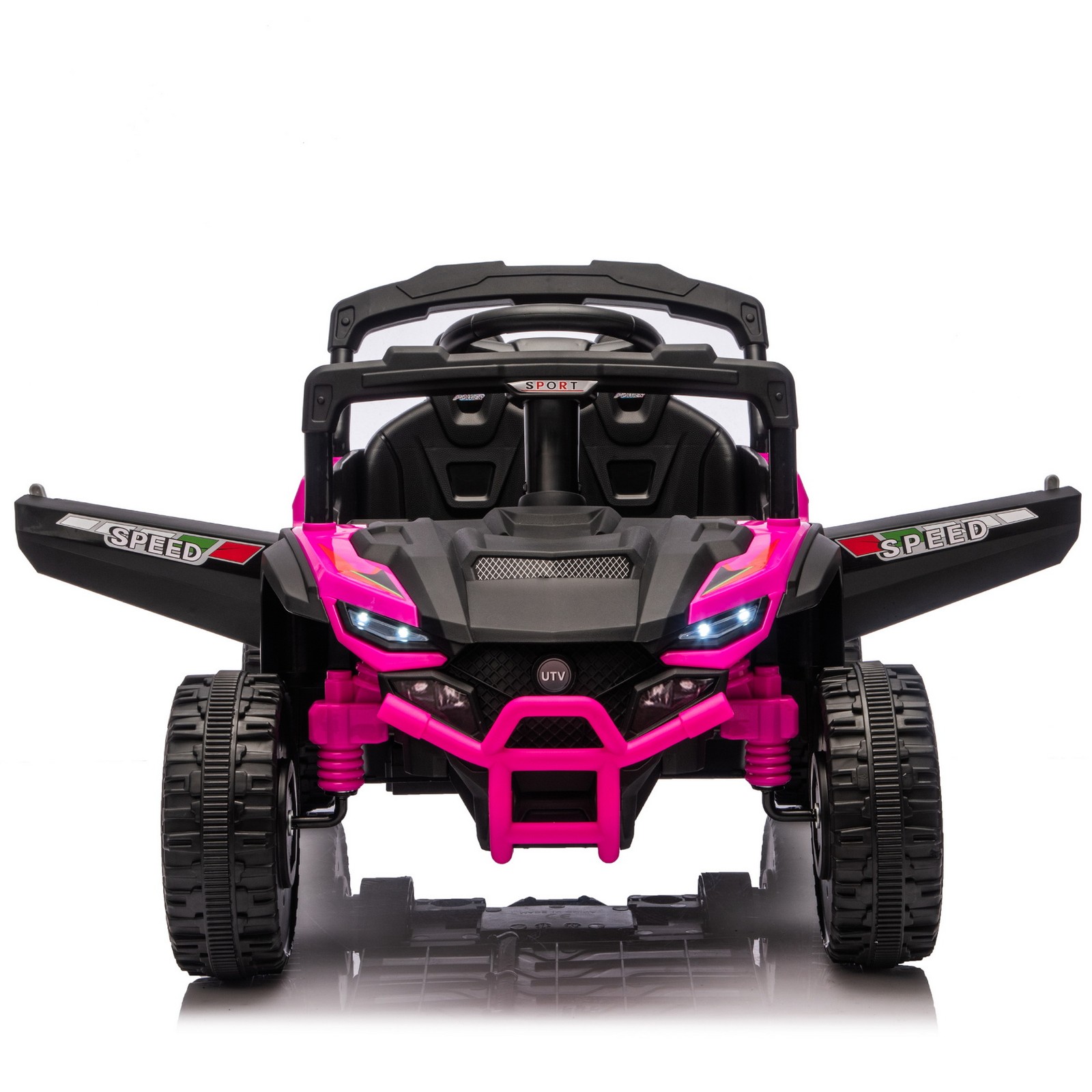 24V 9AH 2 Seater Ride On UTV Toy Car Music LED Parents Control 4-Wheel Suspensio