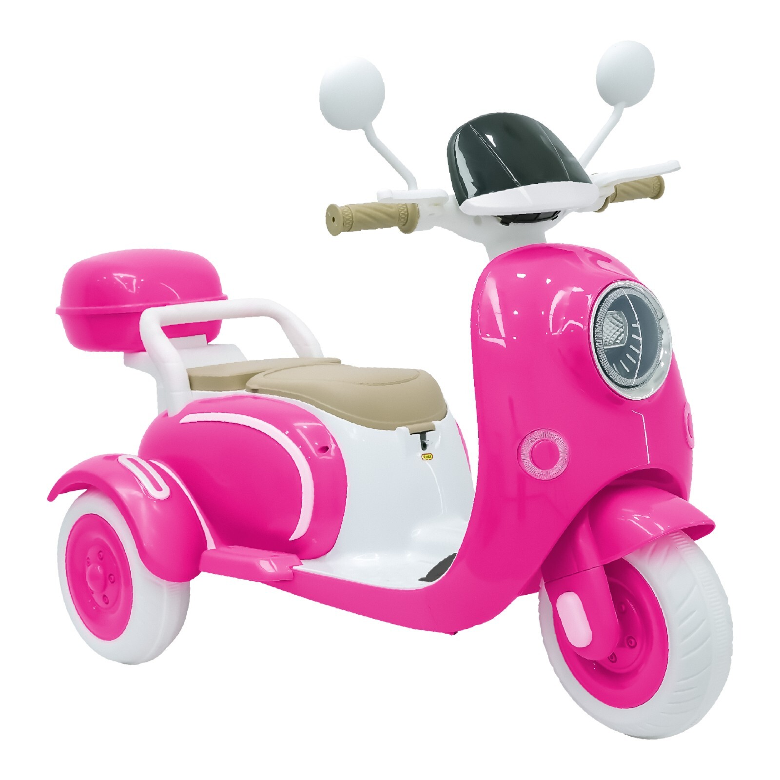 12v Kids Ride On Motorcycle Girl Moped Battery Electric Motorbike with LED Light