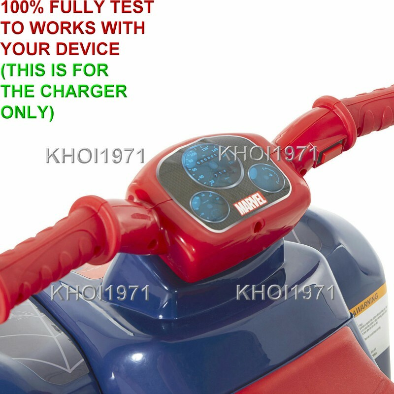 8F WALL charger AC adapter 8803-17 Dynacraft Spider Man light up Quad ride on 6V
