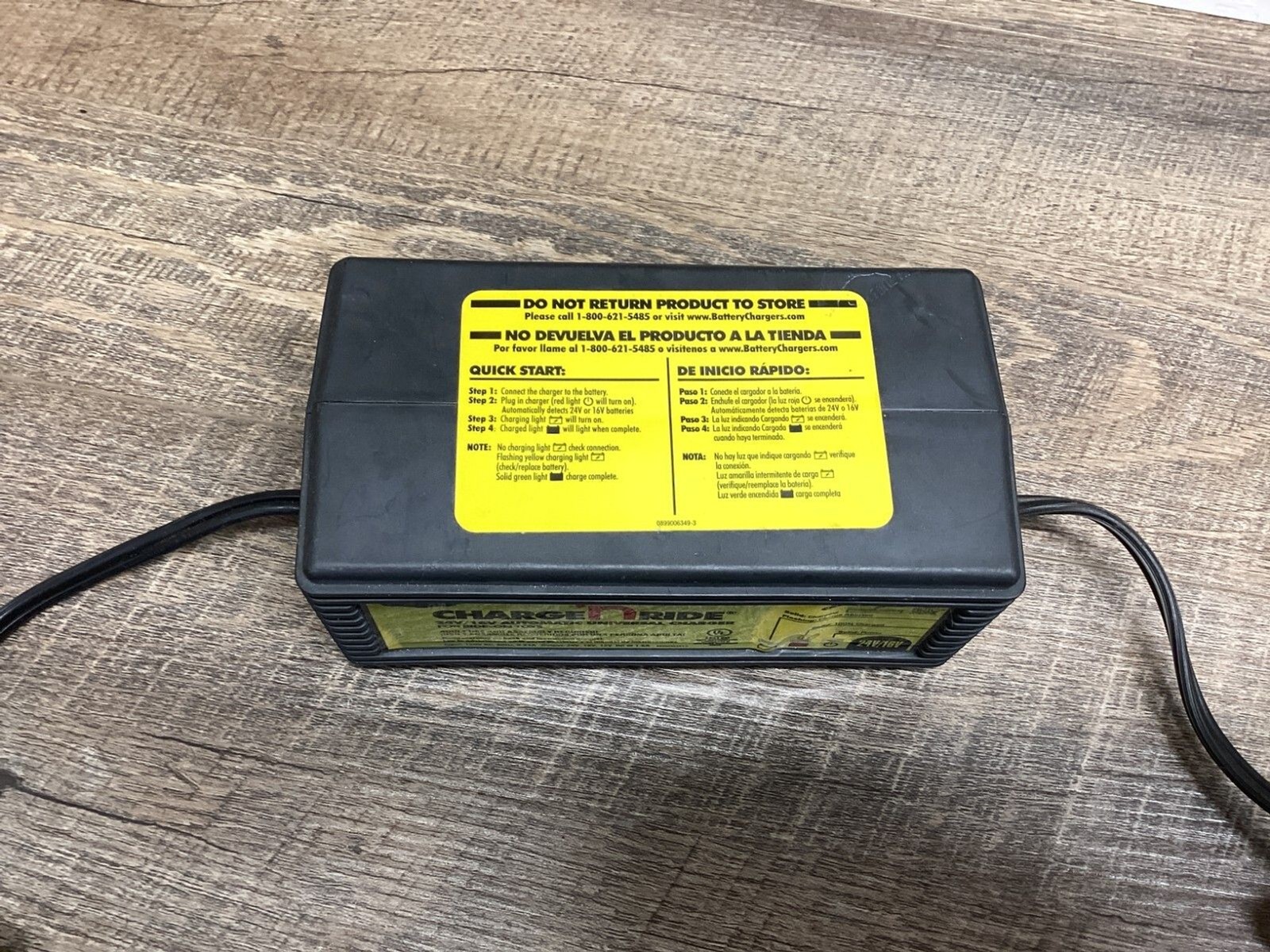 SCHUMACHER CHARGE N RIDE CR2 UNIVERSAL CHARGER FOR RIDE ON TOYS 24V/16V