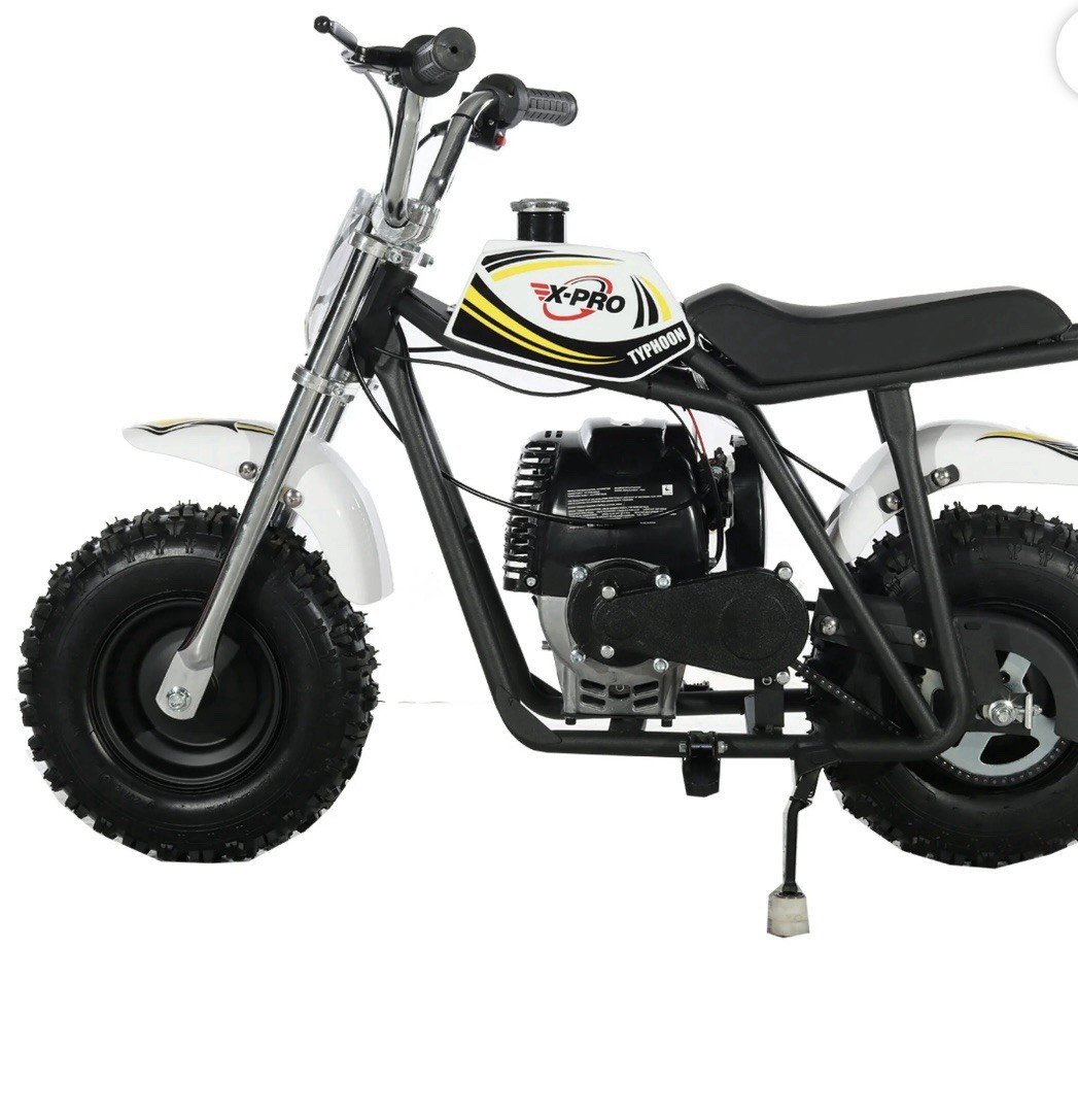 X-Pro New Typhoon 40cc Gas Pit Dirt Bike 4 Stroke Mini for Kids W/ Pull Start!