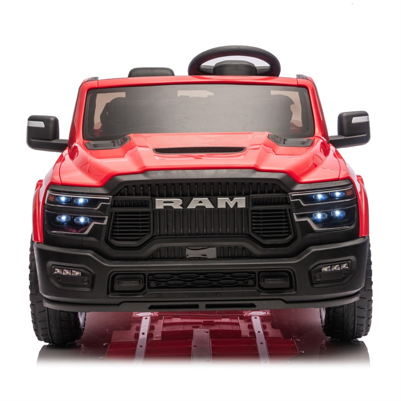 24V 160W Dodge RAM 2-Seater Kid Ride On Truck w/ Remote Control 2WD Car for 3-6
