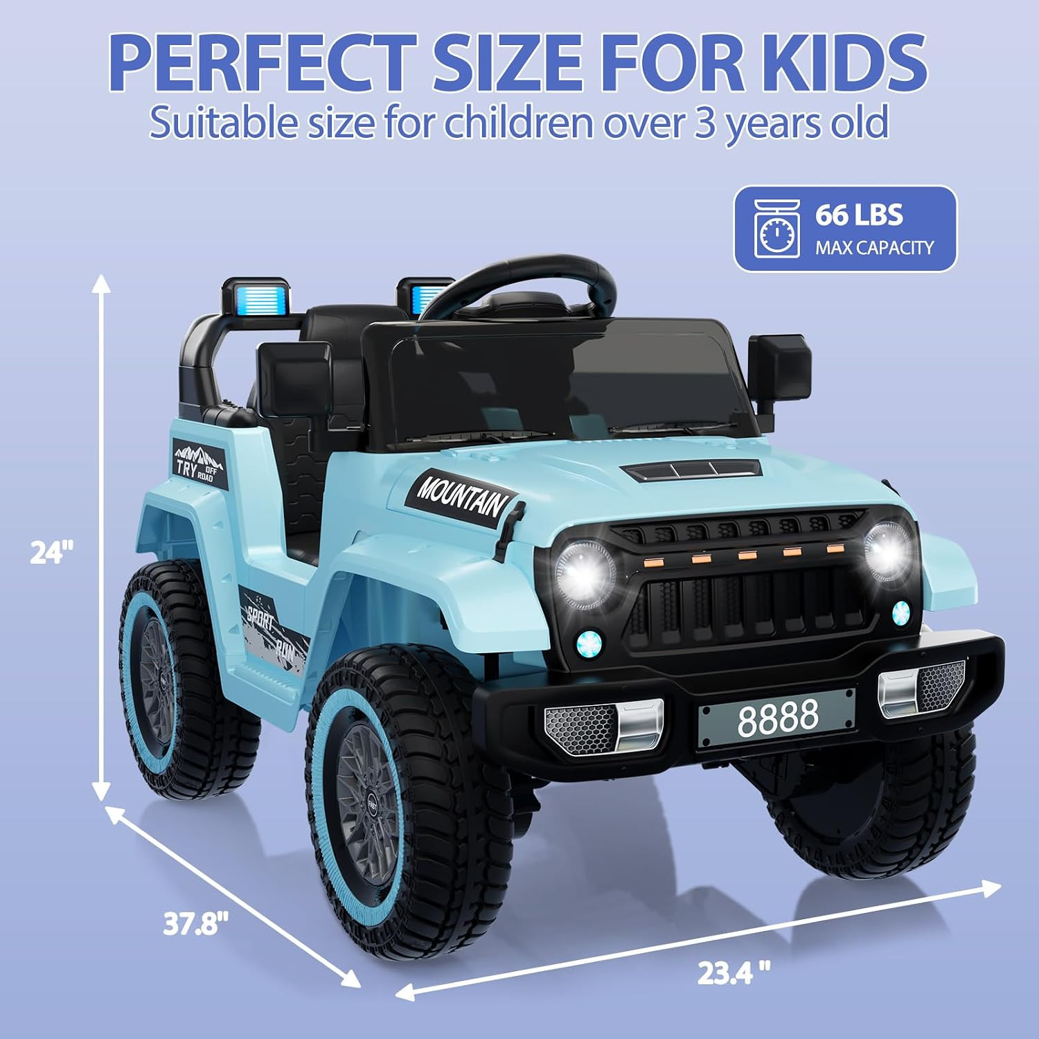 12V Kids Ride on Truck Car, Battery Powered Electric Vehicle Toy W/Parent Remote