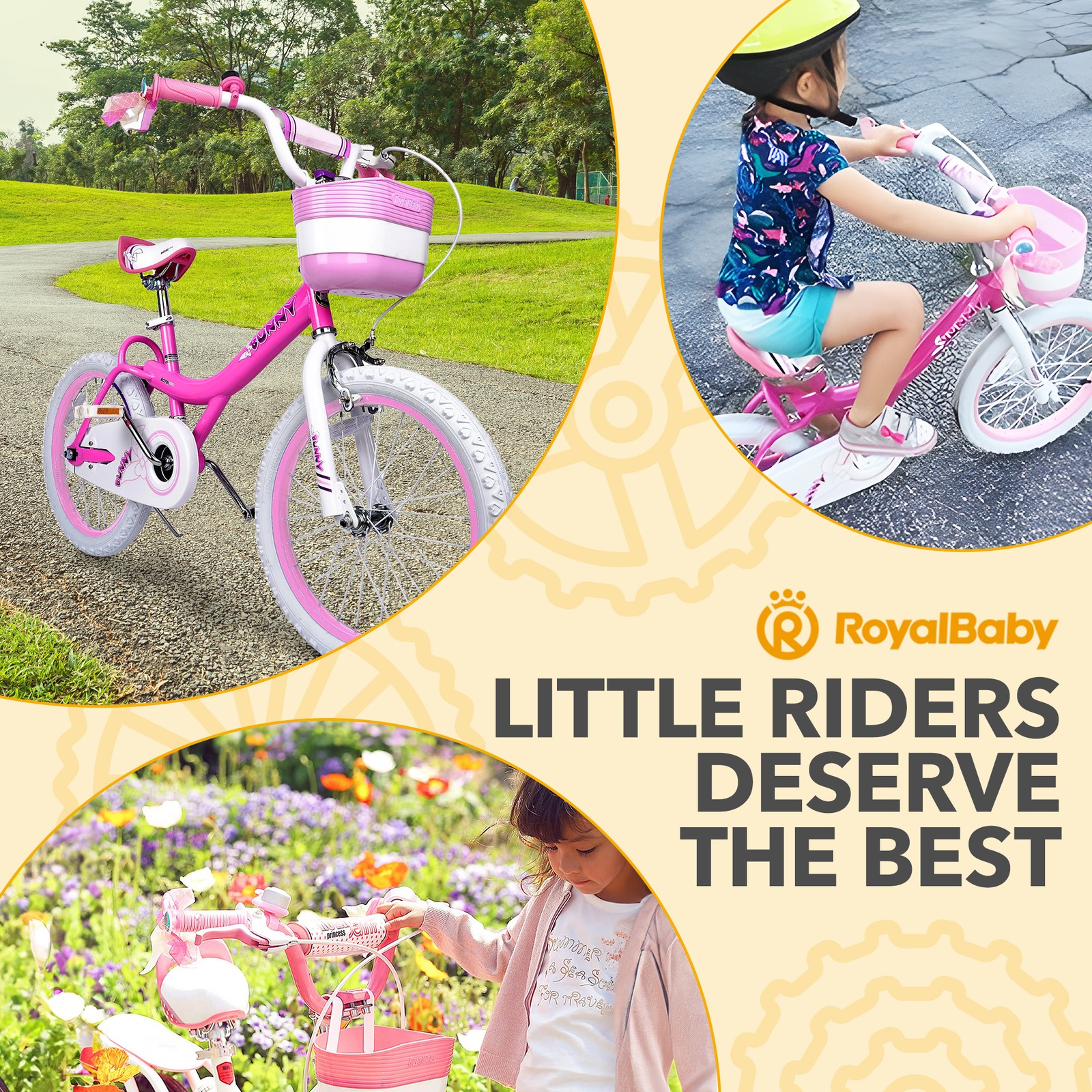 RoyalBaby Princess Girl Kids Outdoor Bicycle 18″ with Kickstand (Used)
