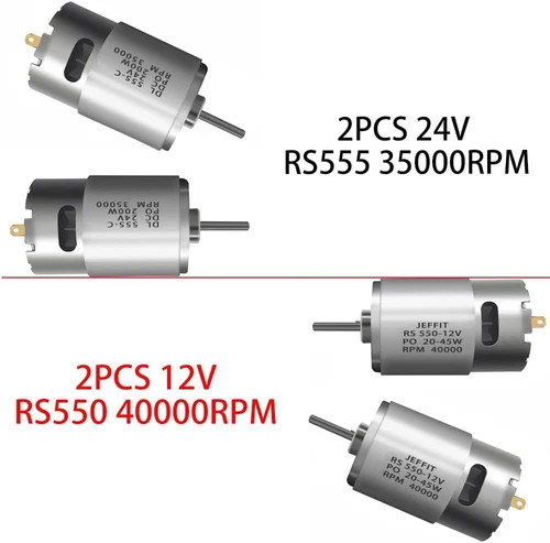 Pair of 12V 18V 20V 24V Fast Drive Motor High Speed Engine for Kid’S Power Wheel