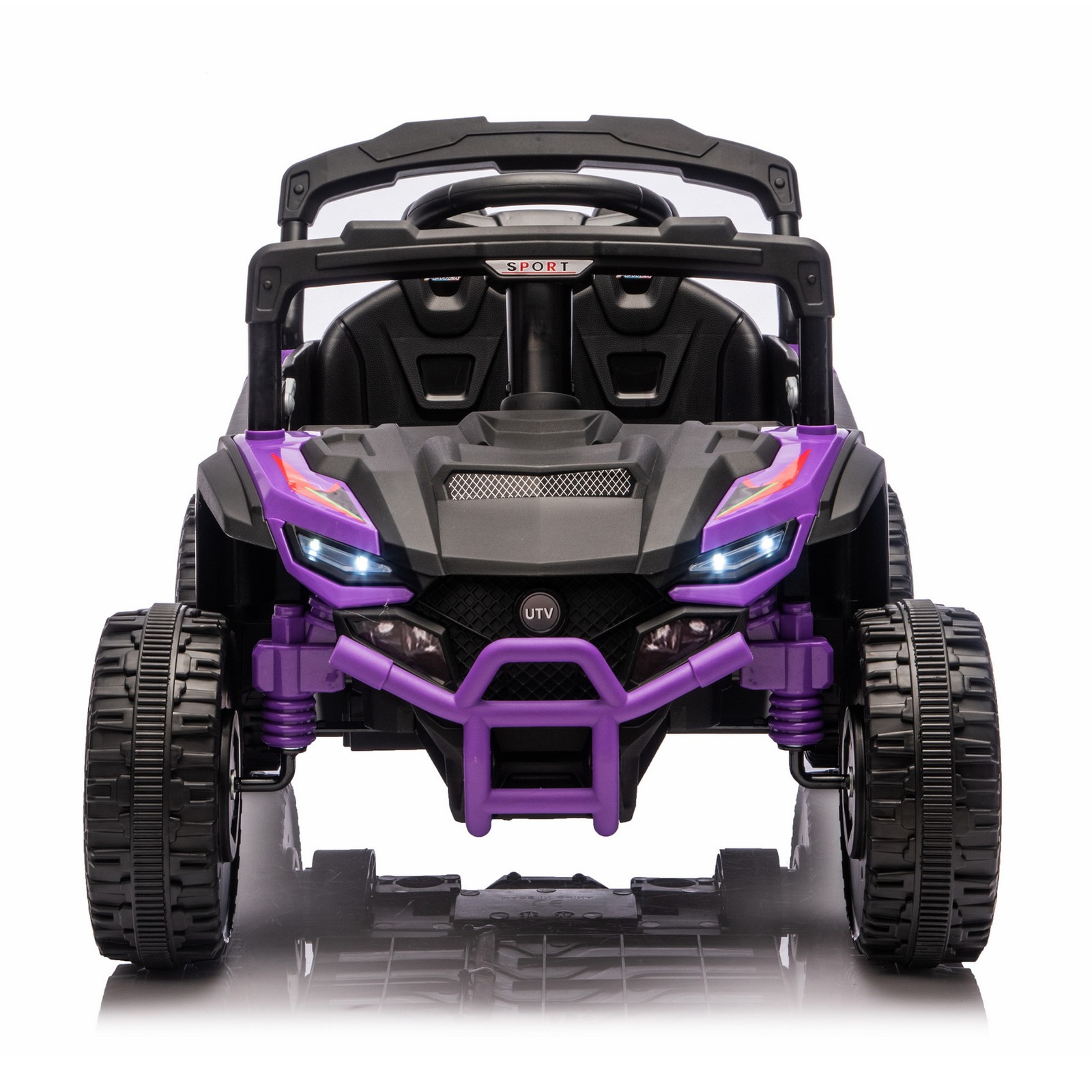 24V 9AH 2-Seater Ride On UTV Toy Car Music LED Parent Control 4-Wheel Suspension