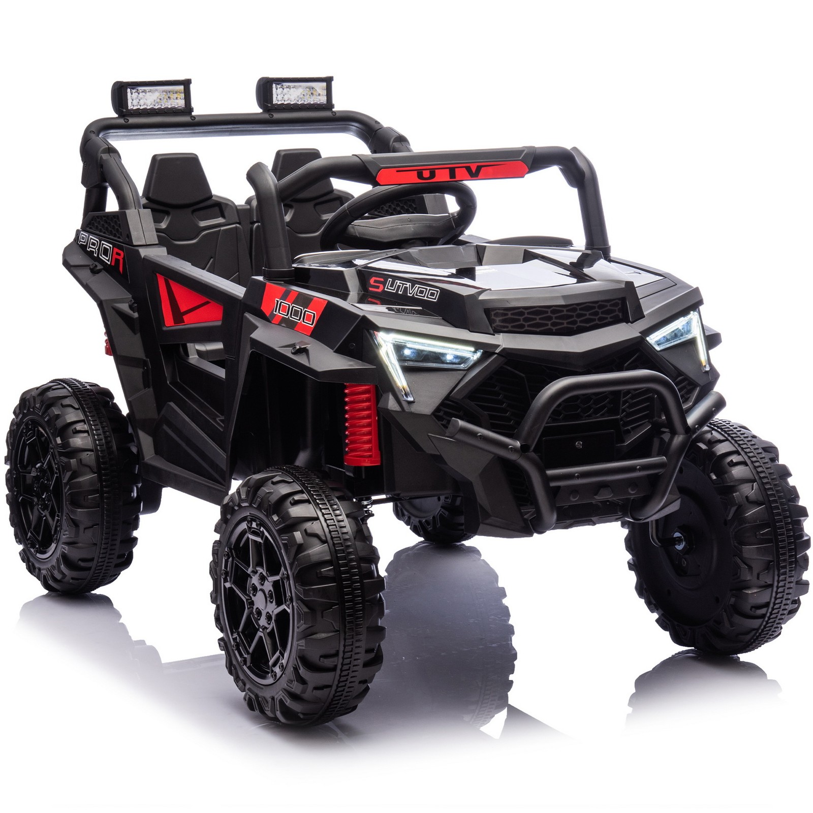 4-Wheel Suspension 24V 400W Kids Ride On UTV Toy Car Parent Control LED Lights