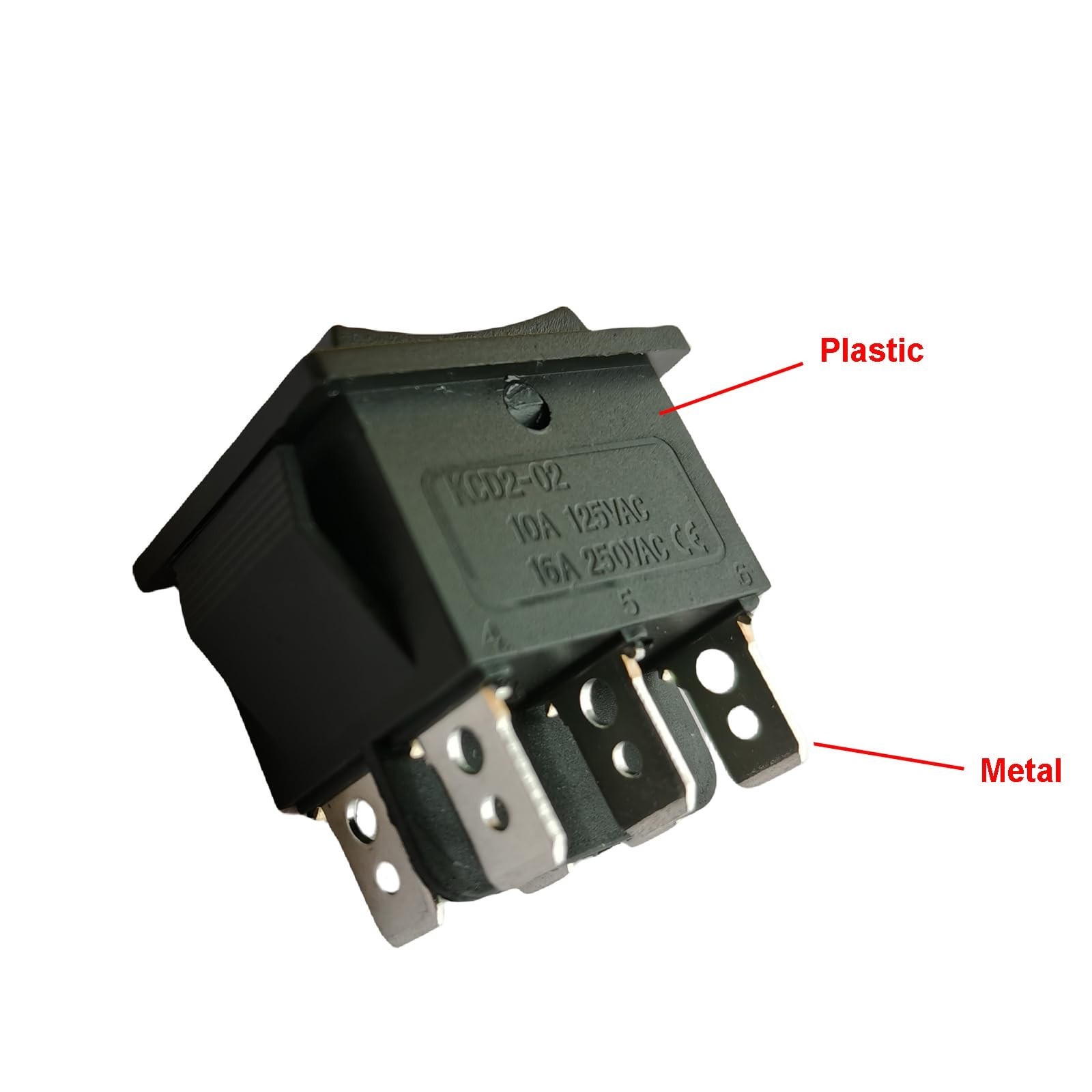 2 PCS 6V 12V Forward Reverse Switch for Kids Ride-On Car Replacement Parts, Blac