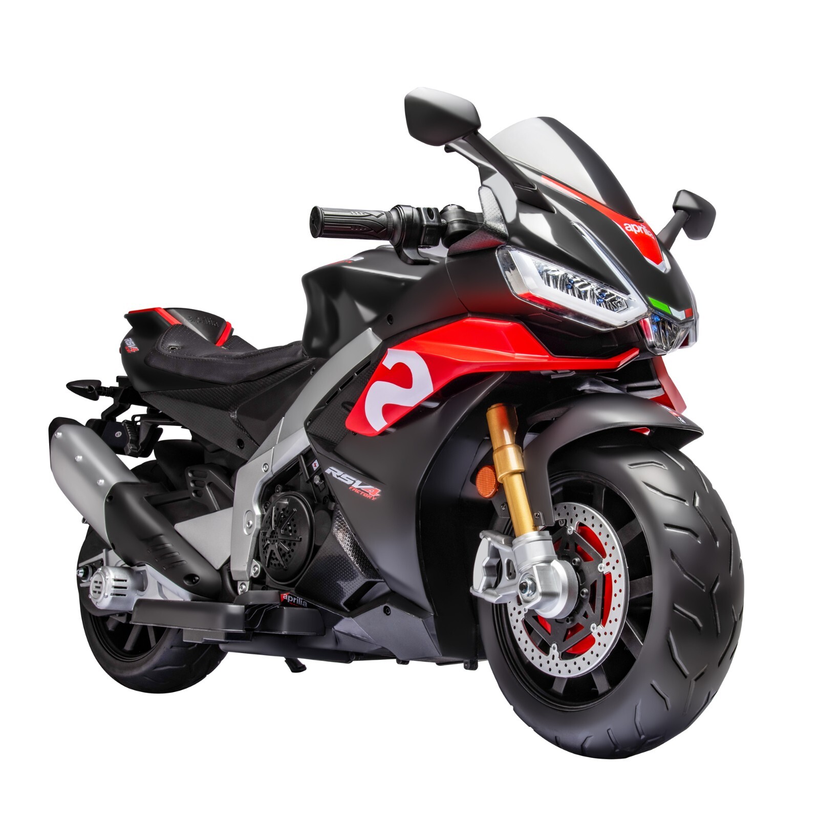 Aprilia 24V Kids Electric Motorcycle 10KMH Dirt Bike Ride on Motorbike LED Light