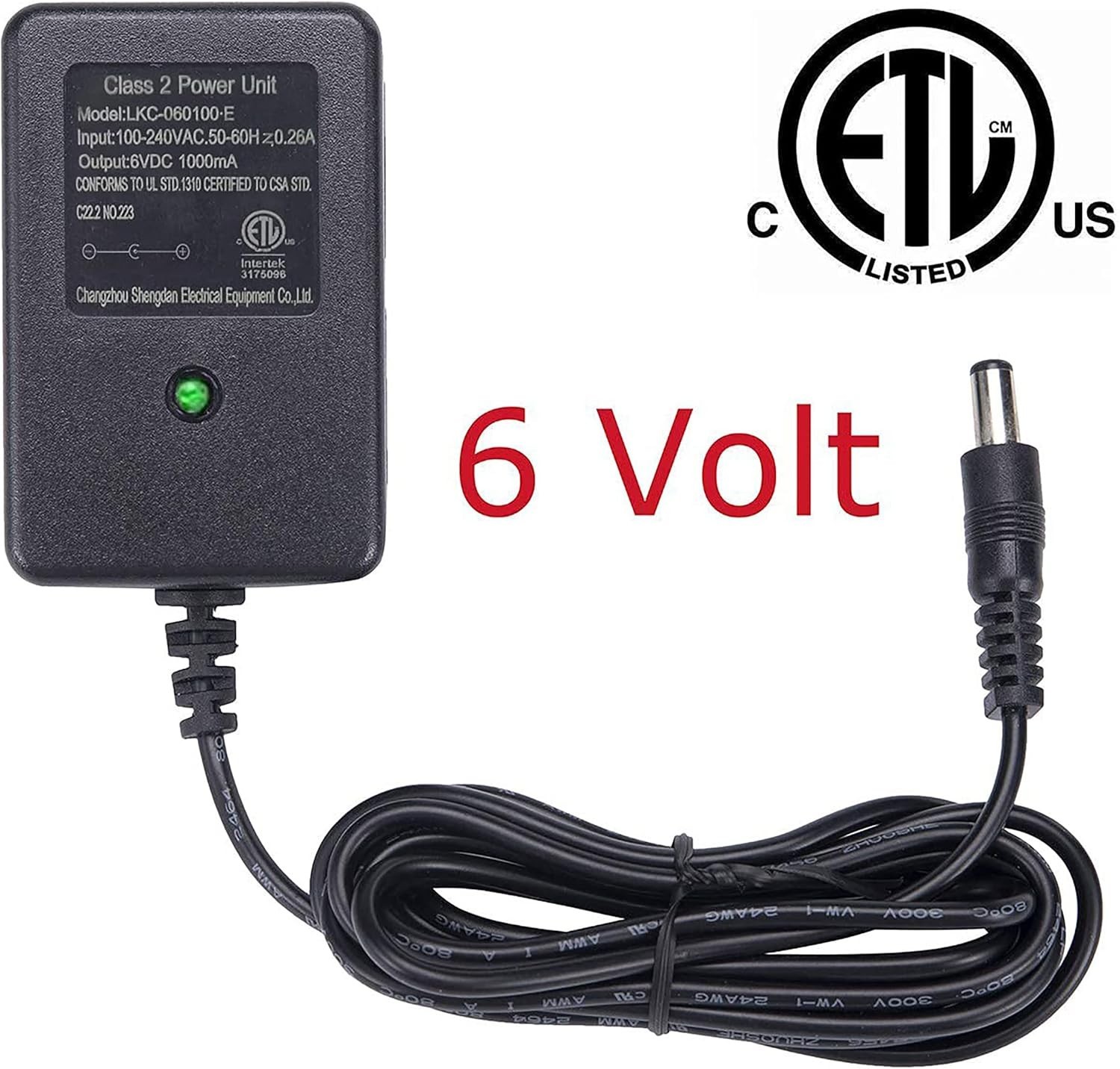 6V Universal Battery Charger for Electric Ride-On Cars – Lightweight & Portable