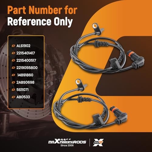 maXpeedingrods Front Left and Right Side ABS Speed Sensor Set for Mercedes
