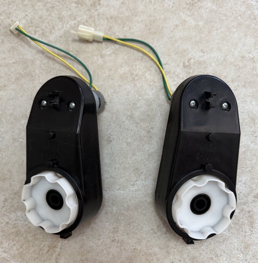 1 Pair 12V Power Wheels Gearbox Electric Motors Car Kids Ride On Car Jeep