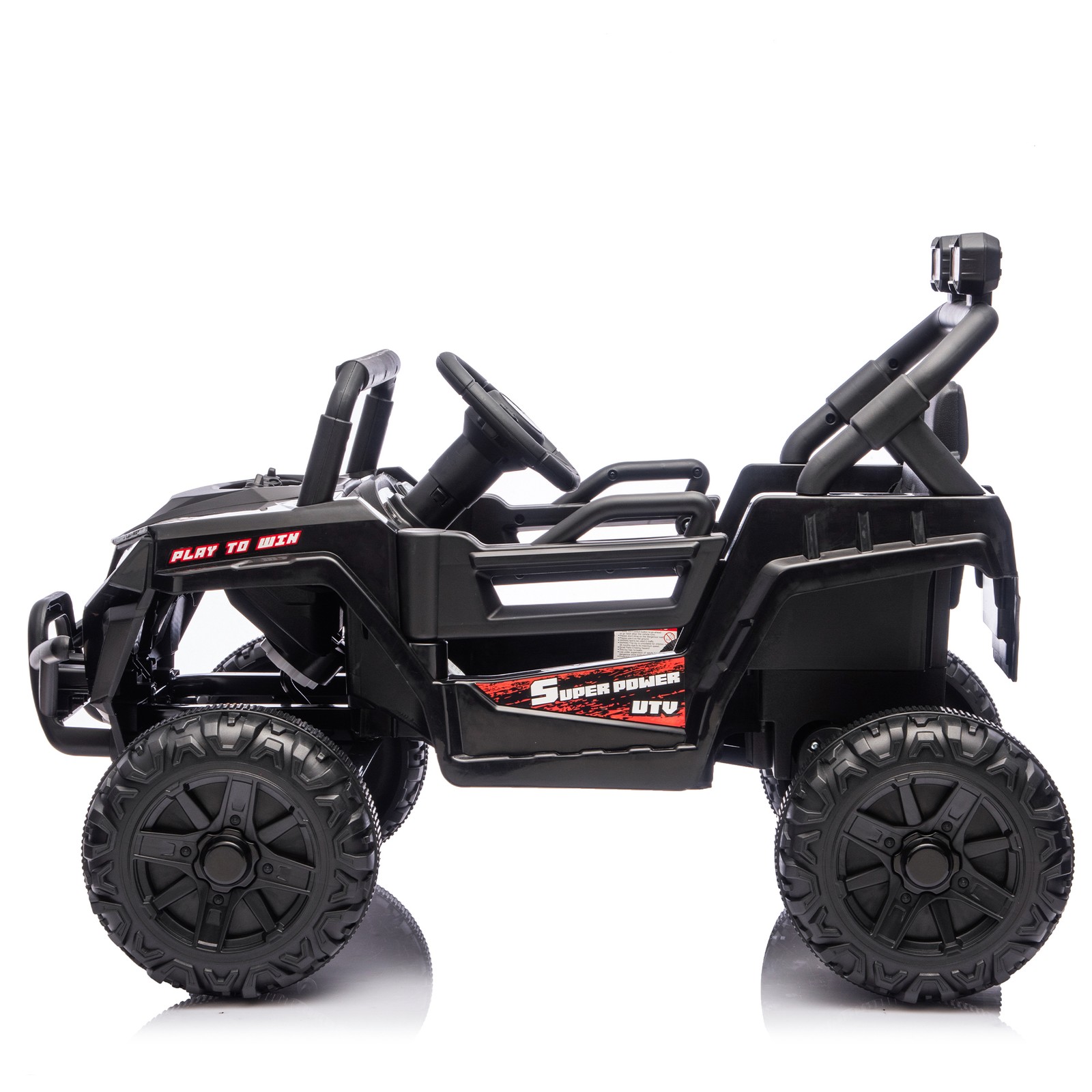 12V Kids UTV, 2.4G Remote, 4-Wheel Suspension, Anti-Slip Wheels, Ages 3-5