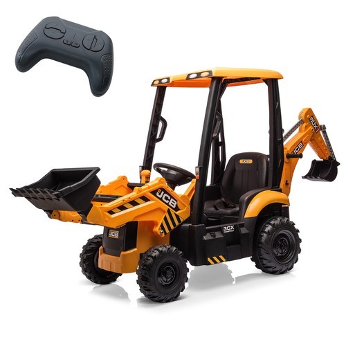 4in1 Ride on Excavator & Bulldozer 12V Kids Electric Vehicle with Remote Control