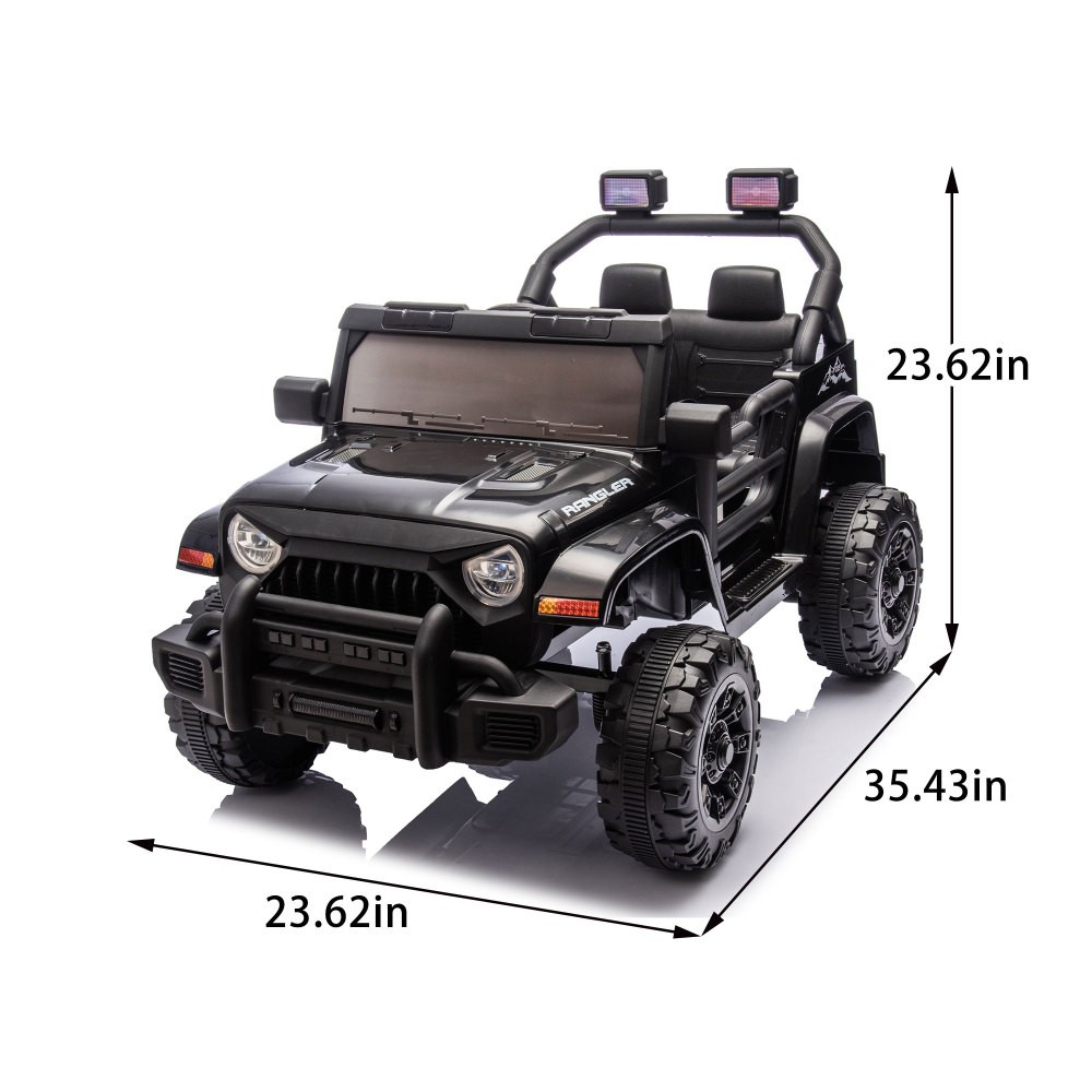 12V Kids Ride On Electric Car W/Parents Control,Dual drive, 4-wheel Suspension