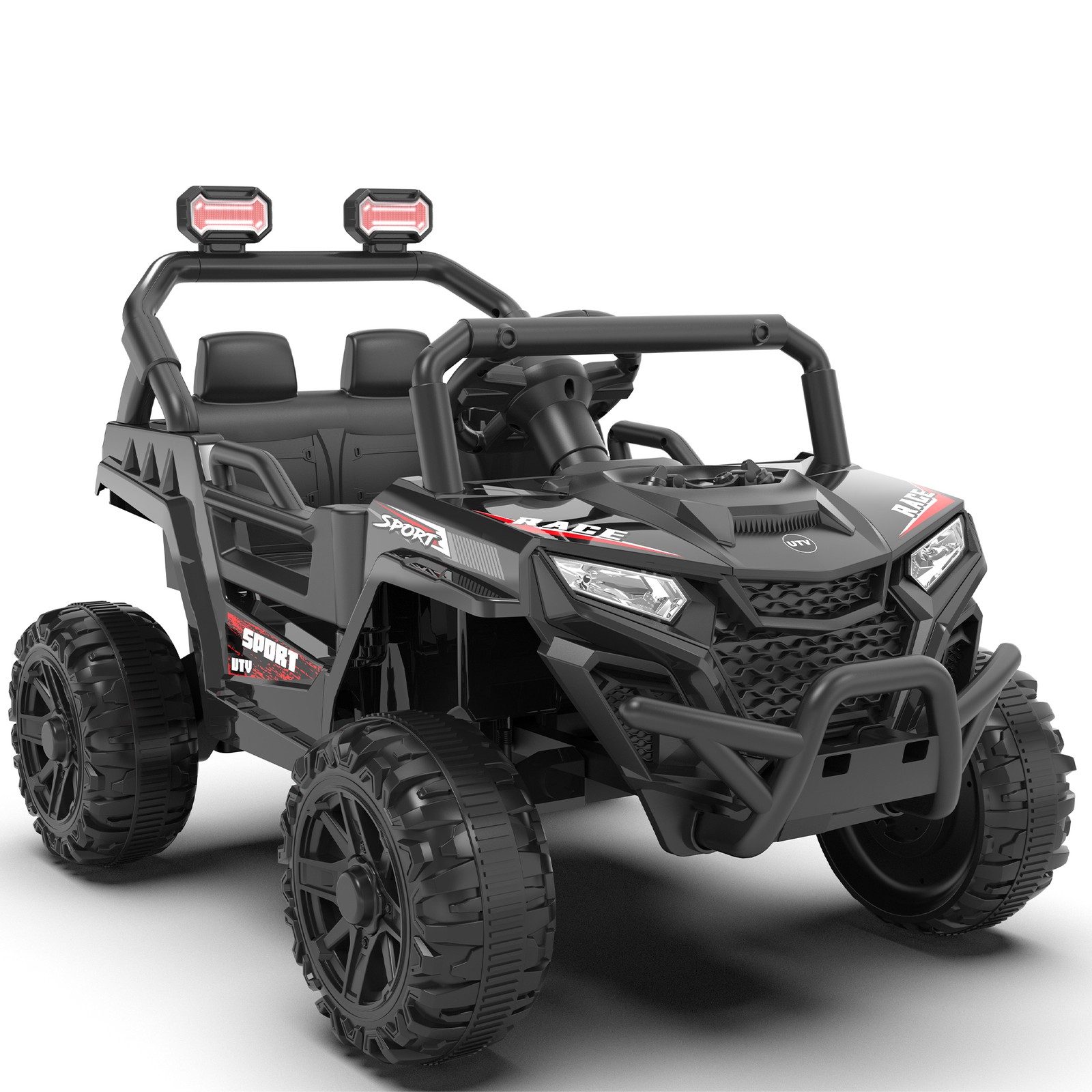 12V Kids UTV, 2.4G Remote, 4-Wheel Suspension, Anti-Slip Wheels, Ages 3-5