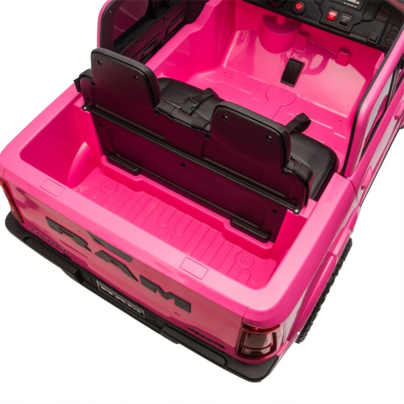24V 160W Dodge RAM 2-Seater Kid Ride On Truck w/ Remote Control 2WD Car for 3-6